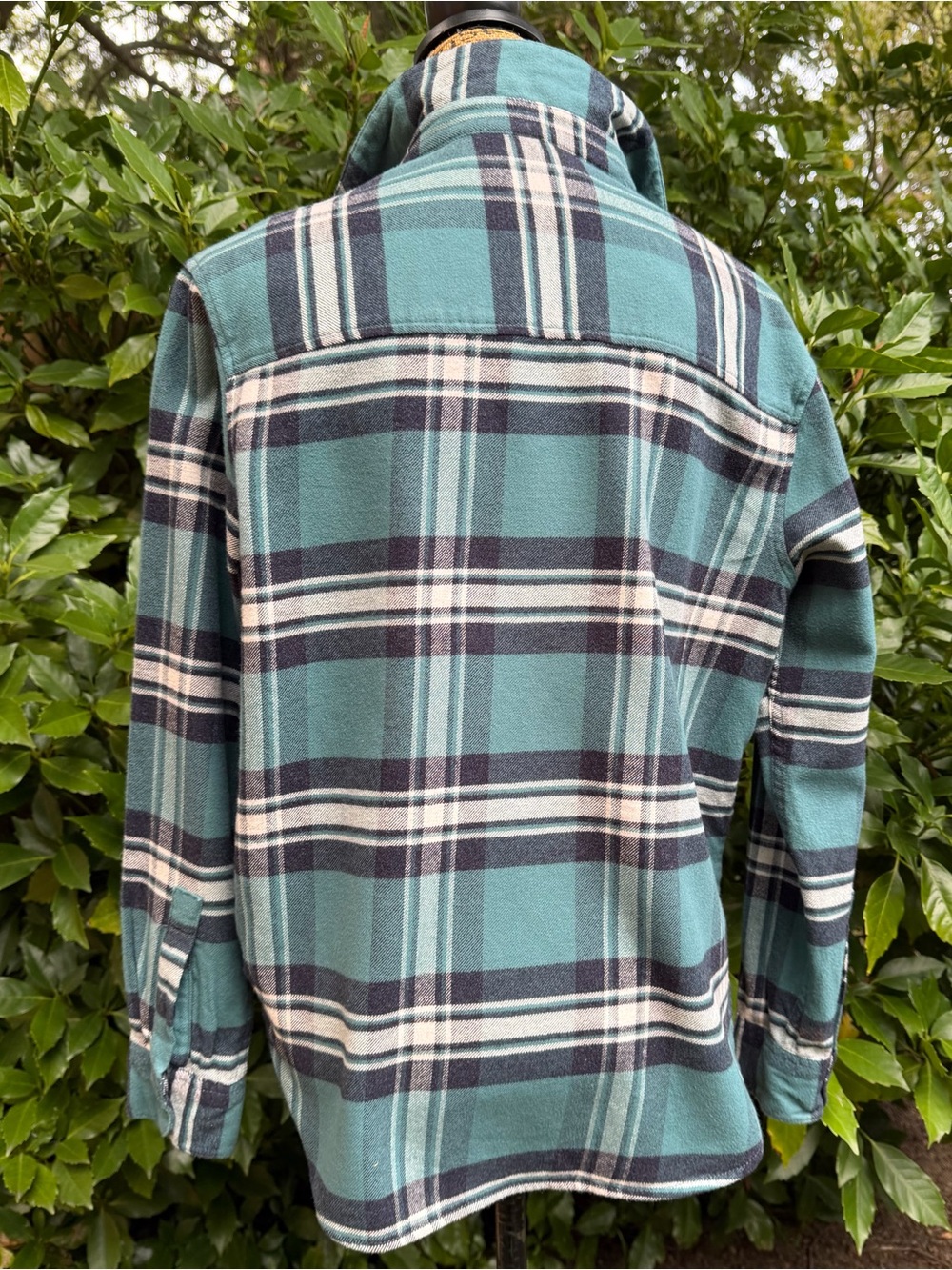 PENDLETON ladies cotton Teal plaid soft flannel shirt size Medium LNWOT+ - Picture 6 of 11